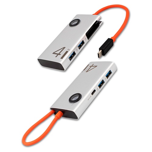 4 in 1 USB허브 USB-C to USB3.0 알루미늄 일체형 케이블