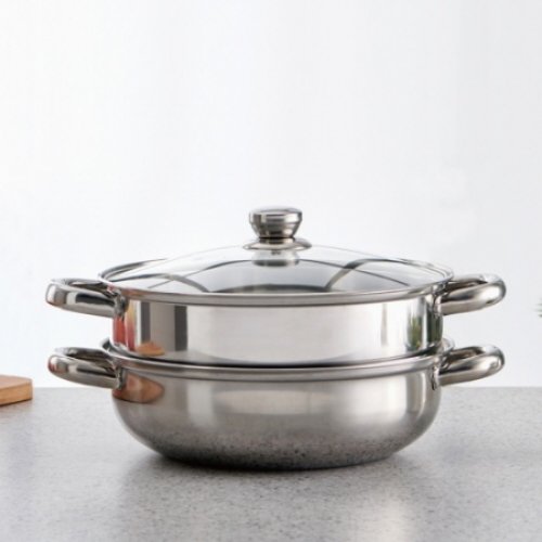 루나 인덕션 2단  찜 전골  냄비 28cm