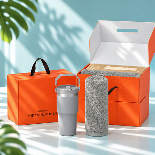 레드온 어반 탑핸들 스텐 텀블러세트 600ml+뉴 컬러 무지40 송월타올세트