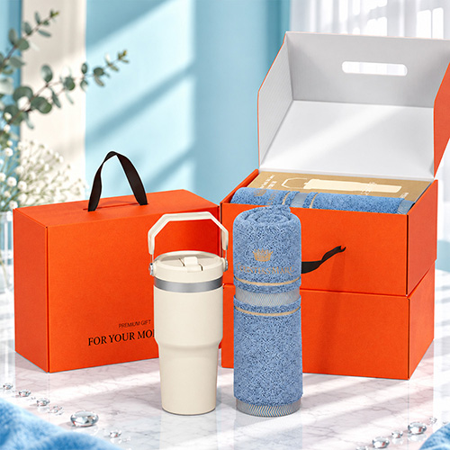 레드온 어반 탑핸들 스텐 텀블러세트 600ml+카운테스마라 센치40 송월타올세트