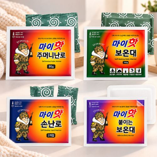 핫팩 4종류 대용량핫팩 손난로 방한용품 핫팩 10개(국산)