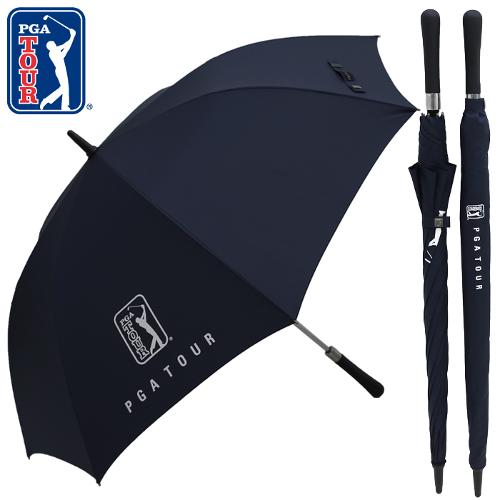 PGA 70 자동 올화이바 무지 우산