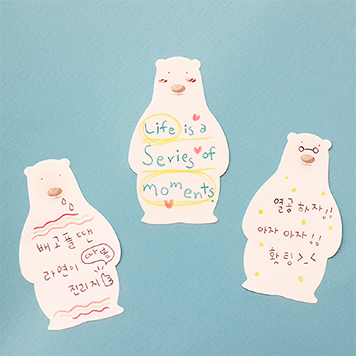 백곰 메모잇 (주문제작형)