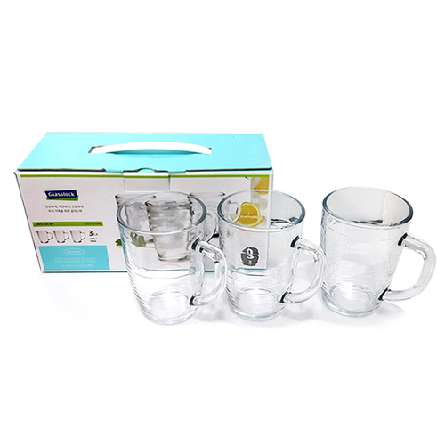 글라스락 강화 머그 3조 세트 (350ml*3p)