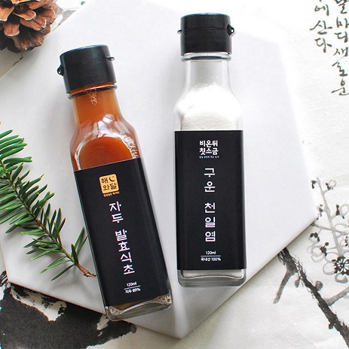 비온뒤첫소금 2조 세트120ml (천일염+발효식초)