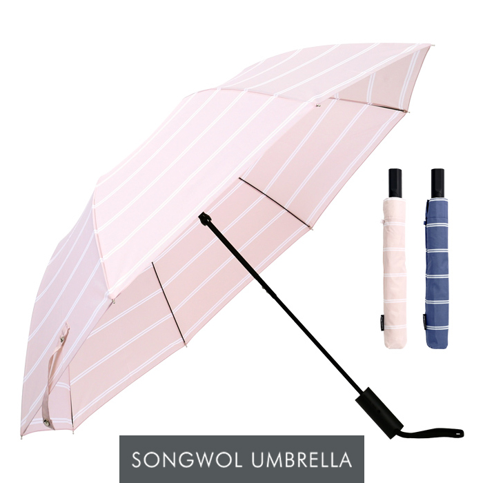 송월우산 카운테스마라 2단우산 더블스트라이프 우산 s