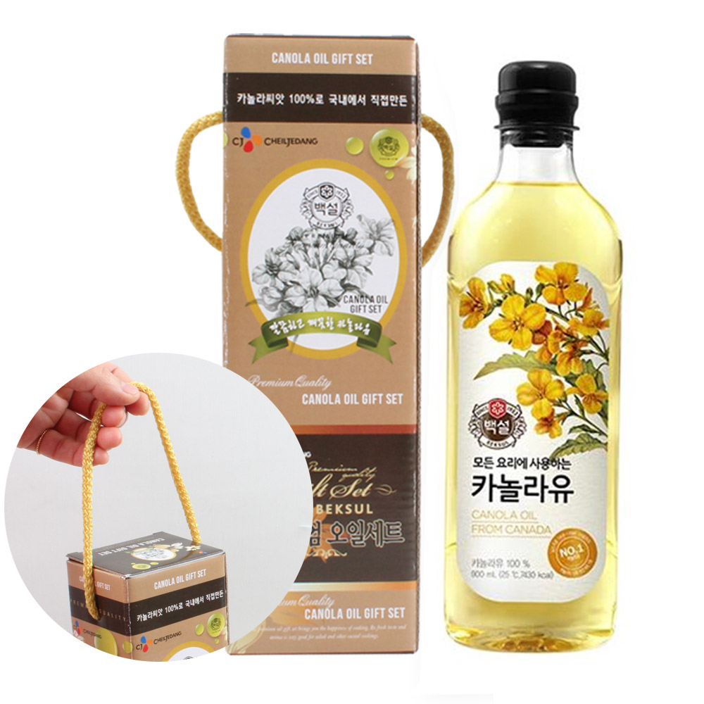백설 카놀라유500ml 선물세트