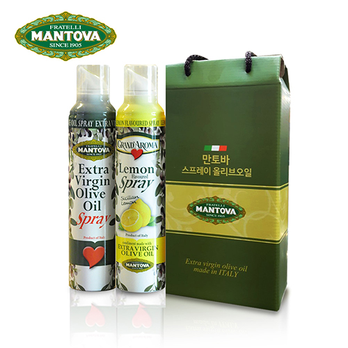 만토바 엑스트라 버진 올리브 오일 스프레이 오리지널+레몬