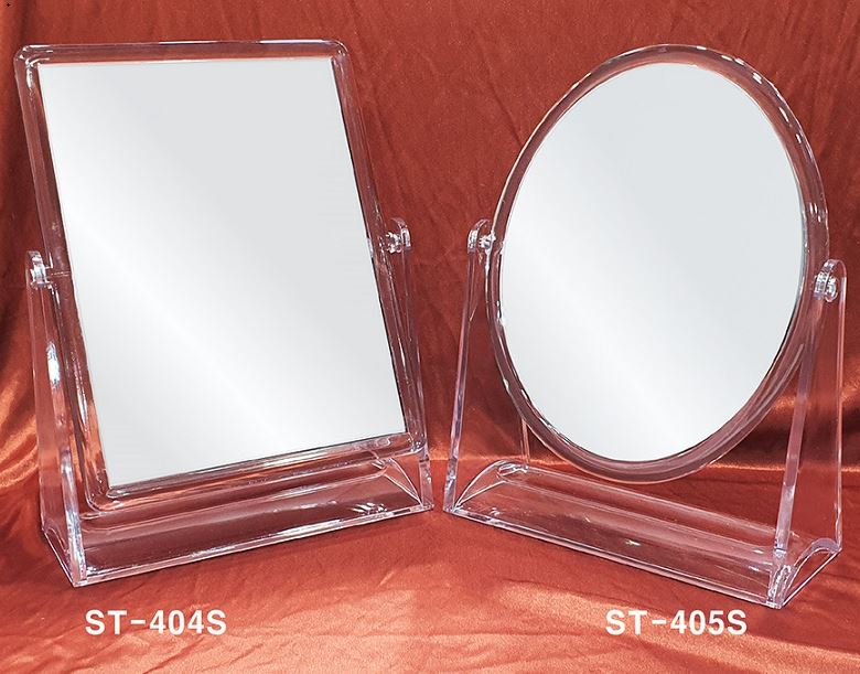 투명 양면 사각탁상거울(404S,405S)
