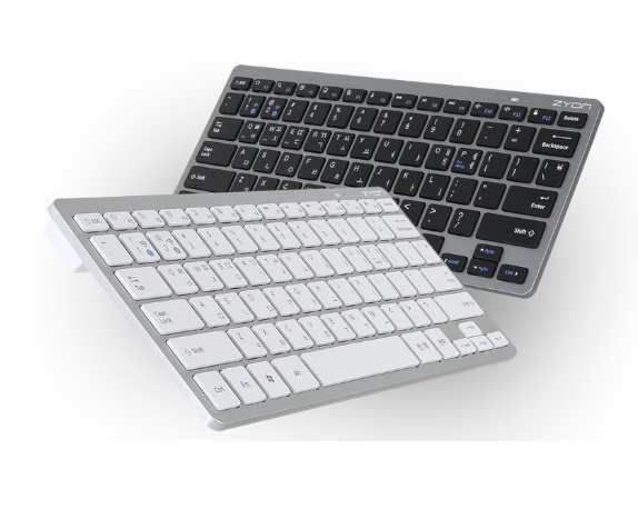 ZYON BT- K1000 멀티 2대 페어링 무선 블루투스 키보드