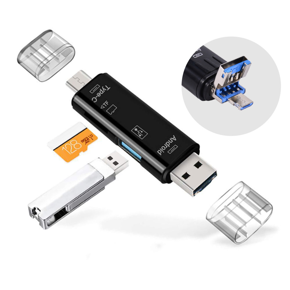 3in1 멀티카드리더기 USB/C타입/5핀 노브북/태블릿/스마트폰