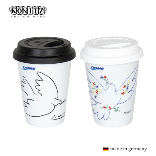 독일 코니츠 머그컵인쇄 피카소 커피투고 3종
