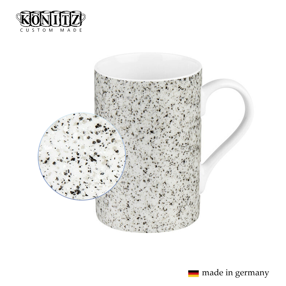독일 코니츠 머그컵 네츄럴텍스쳐 기법 로고 인쇄 M020