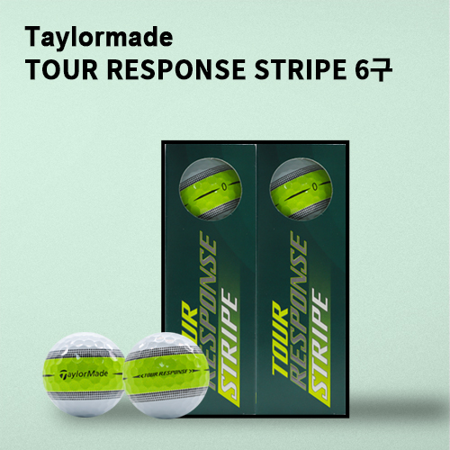 테일러메이드 투어 리스폰스 스트라이프 (tour response stripe) 6구( 3pc) 테일러메이드 골프공 6구