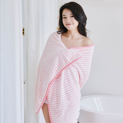 CG496 에코라이프 깔끔디자인 양털 목욕타올 70x140cm