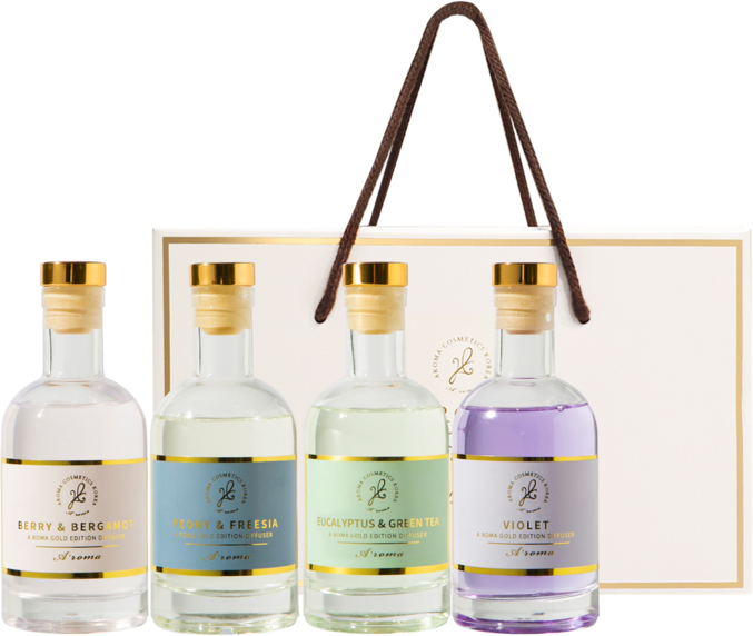 Aroma 플라붐  디퓨저 4종 선물세트 200ml(Gold edition)