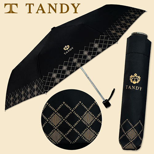 탠디 크라운 방풍 3단 우산 수동 블랙