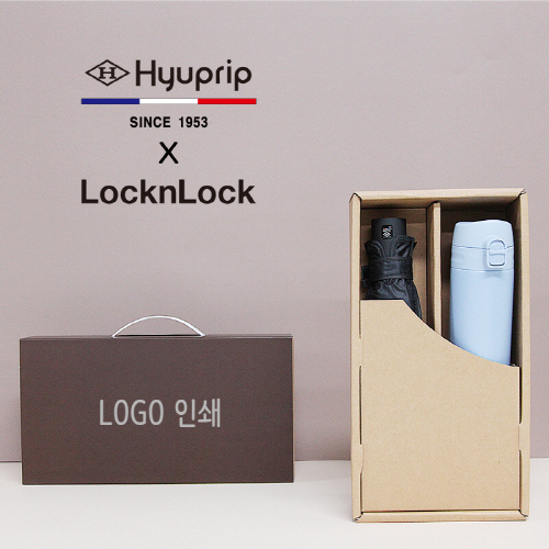 협립 3단 암막 고밀도 수동 우양산 + 락앤락 슬림핏 원터치 400ml 텀블러세트
