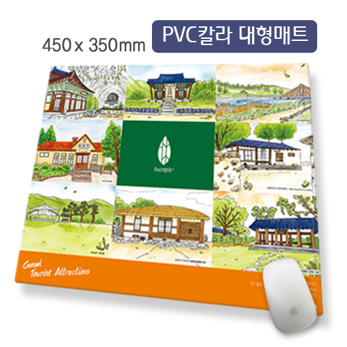 칼라 대형매트 PVC(450x350)