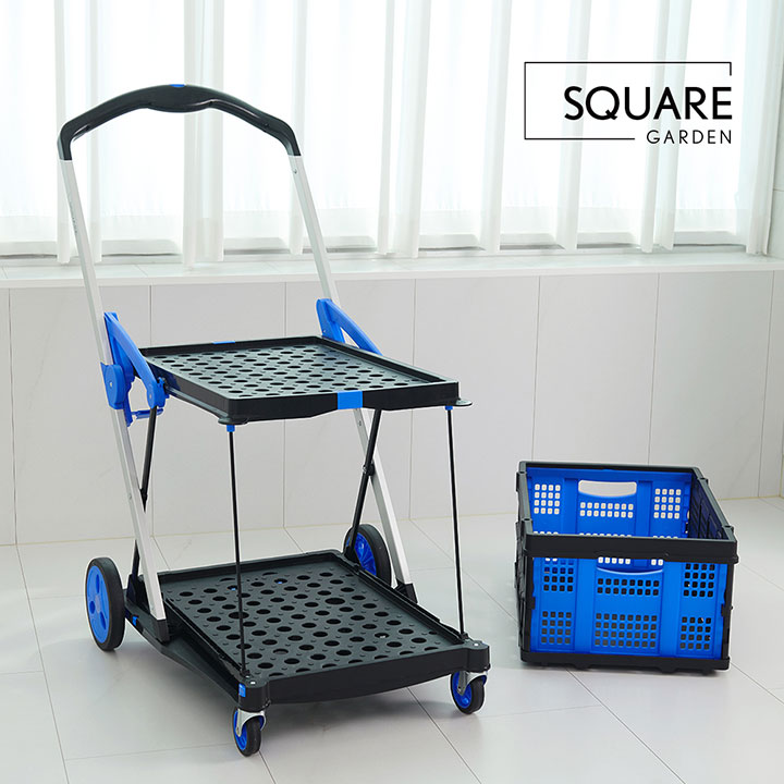 [스퀘어가든] 접이식 2단 핸드 카트 JSK-N3029