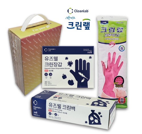 크린랩 가성비 3종세트A 유즈웰 크린백 크린장갑 고무장갑 크린N