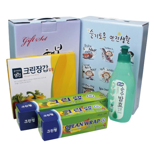 크린N 2종+크린장갑 50매+참그린 주방세제 세트