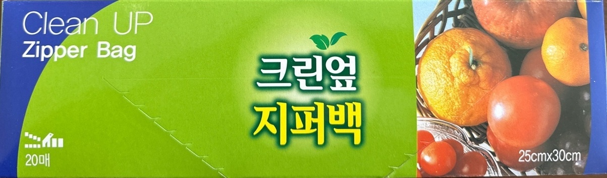 크린엎 지퍼백 25cm*30cm 20매