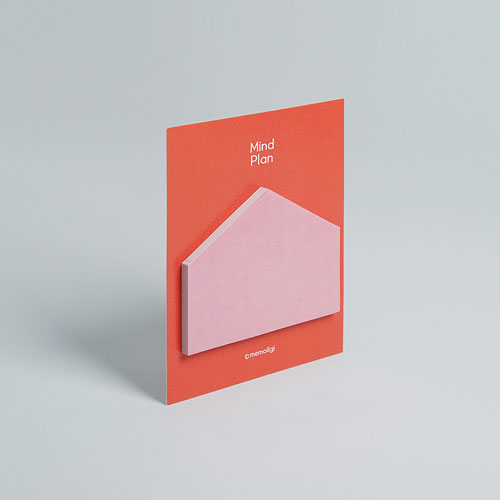 마인드 플랜 다각형집 점착메모지 // 주문제작형