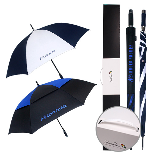 아놀드파마 75자동 이중방풍 블루블랙 우산 & 70자동 폰지 FRP 우산세트(0187816)