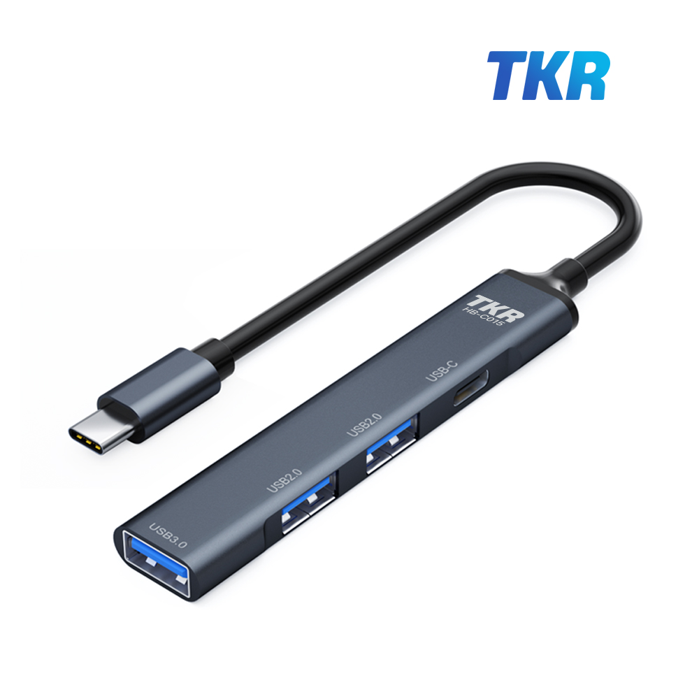 TKR HB-C015 USB허브 USB3.0 USB2.0 C타입 4포트 선길이 15CM
