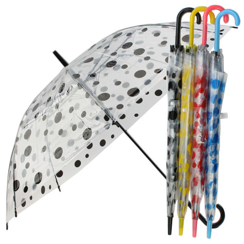 55 투명 땡땡이 비닐우산
