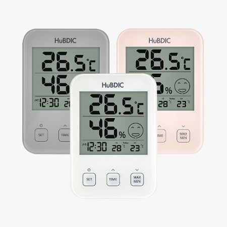 [휴비딕] 스탠드겸 벽걸이 디지털 시계 온습도계 (HT-7)