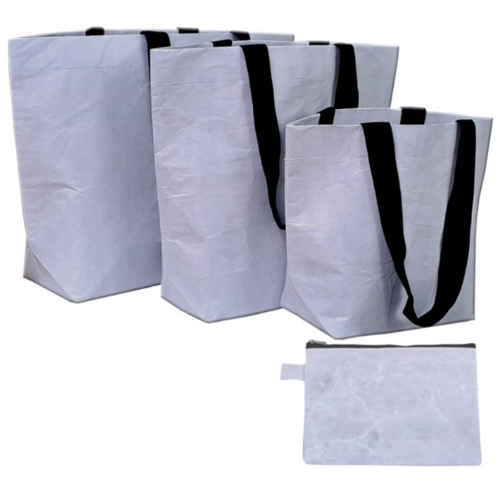 R-PET 리유저블백 (소형) 친환경 업사이클링 옷가방 시장 장바구니 타포린 가방 쇼핑백