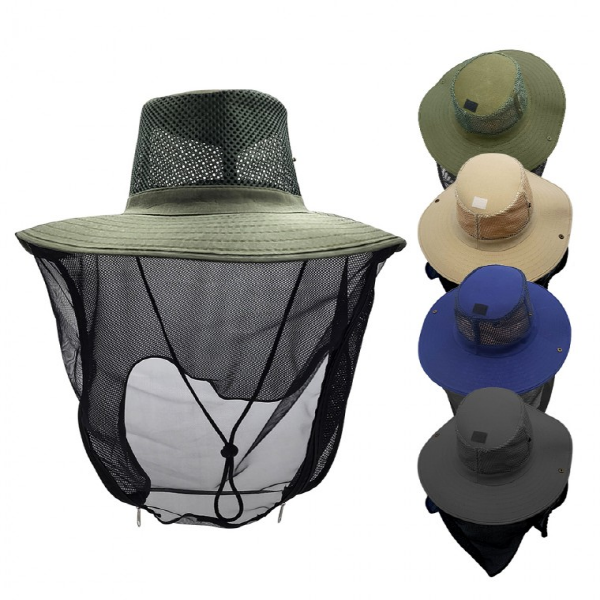 양봉 모자, 메쉬 방충망 모자, 자외선 차단모자, 정글모자