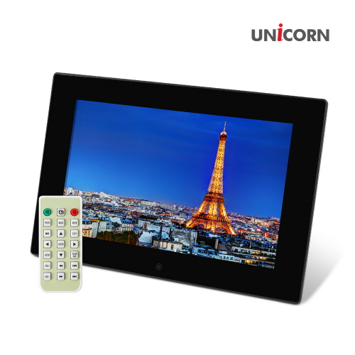 유니콘 10인치 FULL HD 디지털액자 IPS패널 리모컨 포함 LTD-1000IPS
