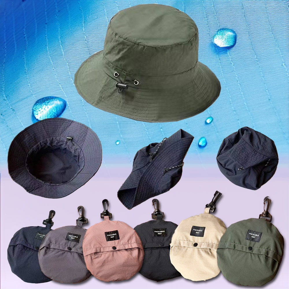 생활방수 접이식 등산 모자 햇빛가림막 모자 아웃도어 캠핑 폴딩 벙거지 모자 남녀공용