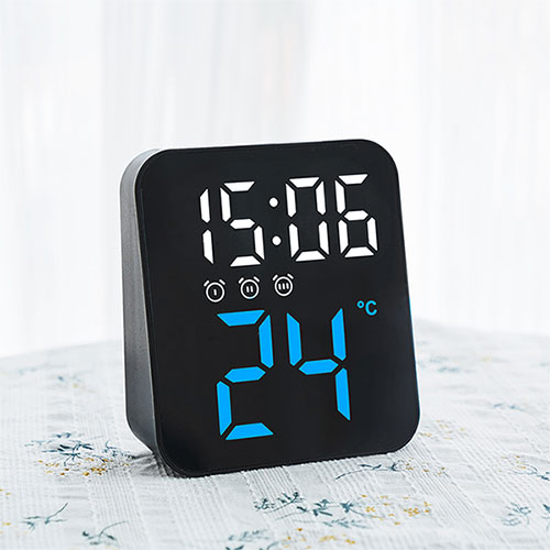 블랙페이스 정사각L LED 탁상시계 (GH8015)