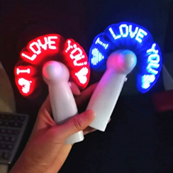 LED 미니 메시지 팬 (손 선풍기)