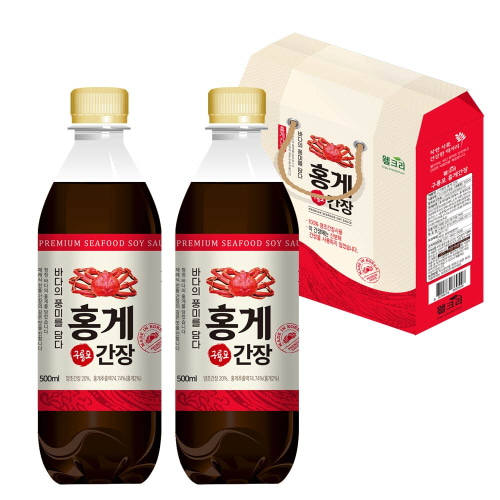 웰크리 홍게간장 2p 500ml 2개