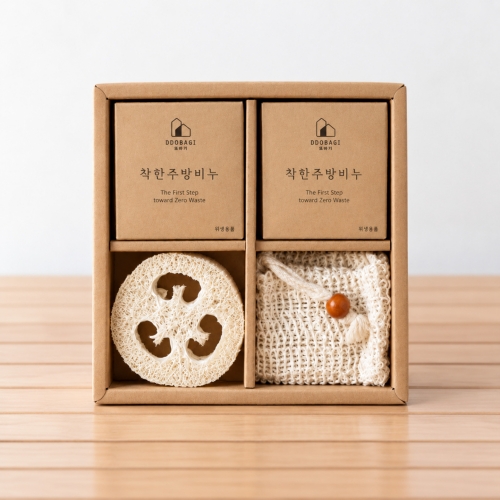 제로웨이스트 프리미엄 설거지비누 키트C 4종