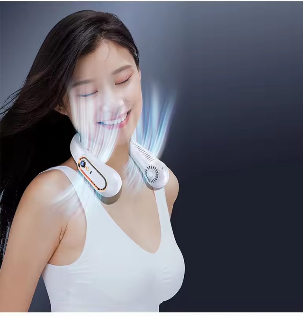급속냉각 넥밴드 선풍기 아이스 쿨링
