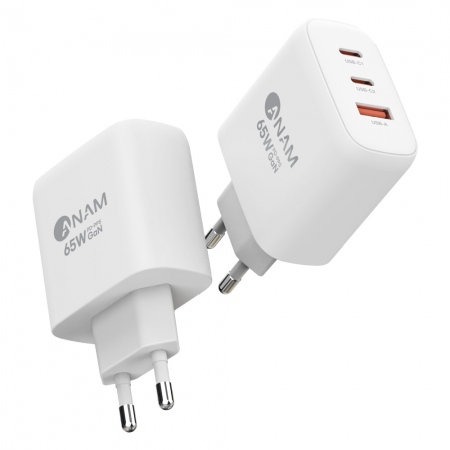 아남 PD3.0 GaN PPS PD65W 3포트 초고속 충전기