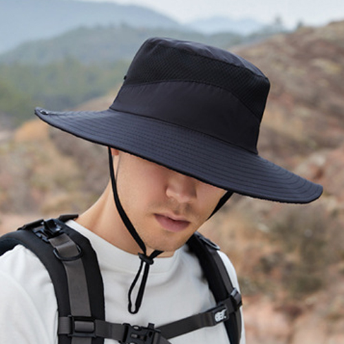 사이즈 조절 메쉬 등산 벙거지모자