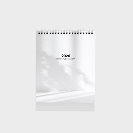 2026 미니 심플 캘린더