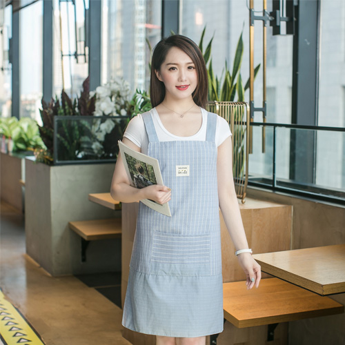 컬러풀 스트라이프 패턴 앞치마
