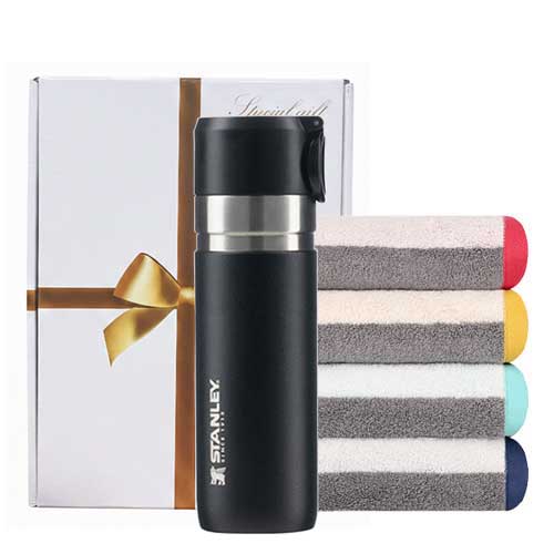 스탠리 고진공슬림보틀473ml ＋ 송월고급수건1P세트