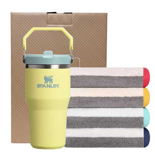 스탠리 아이스플로우 플립 텀블러 591ml ＋ 송월고급수건1P세트