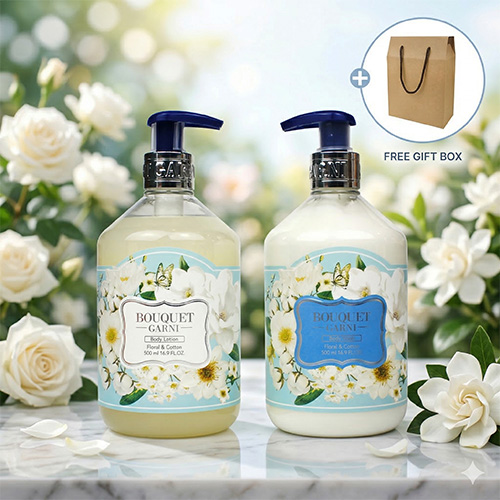 부케가르니 샴푸 500ml + 트리트먼트 500ml + 끈케이스