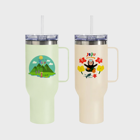 컬러인쇄 1200ml 스테인리스 컬러 텀블러