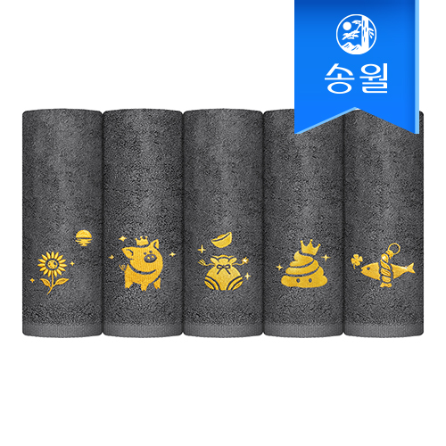송월타월 황금복자수 기념타올 개업 축하 감사 답례품 1매